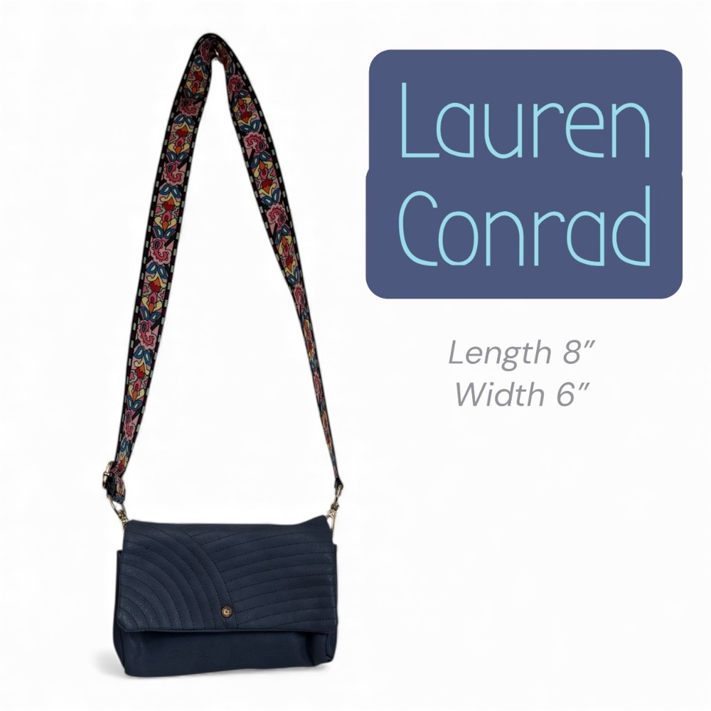 Lauren Conrad Crossbody Wallet Purse – Blue